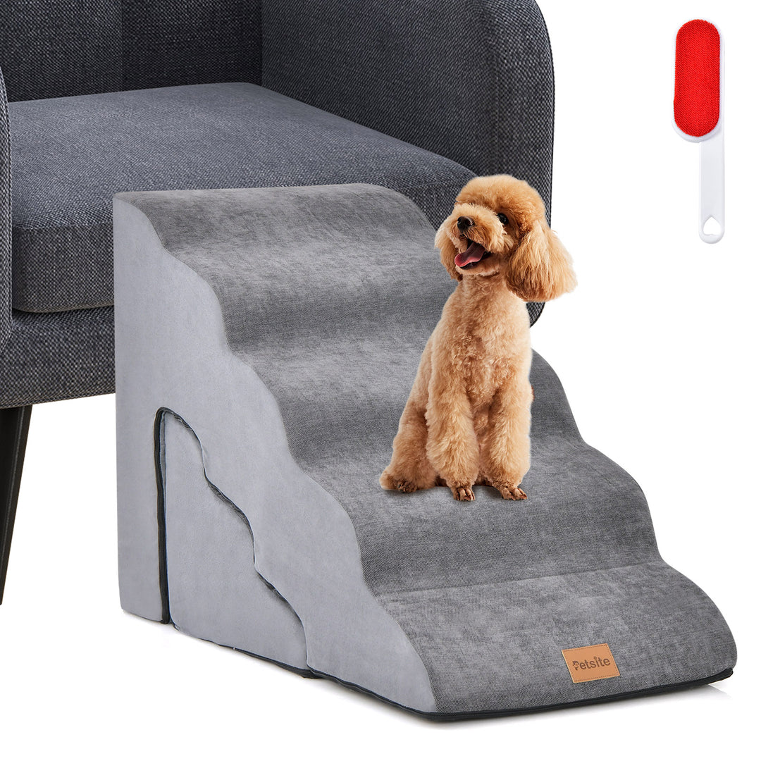 Foam Pet Stairs Set with 5 Tier and 3 Tier Dog Ramps