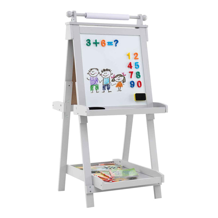 3-in-1 Double-sided Foldable Art Easel for Kids with Multiple Creative Surfaces