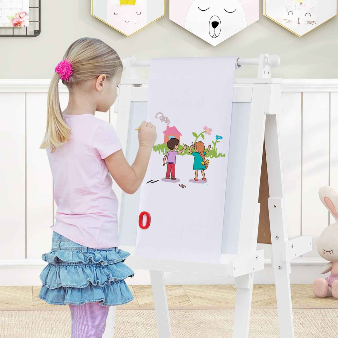 3-in-1 Double-sided Foldable Art Easel for Kids with Multiple Creative Surfaces