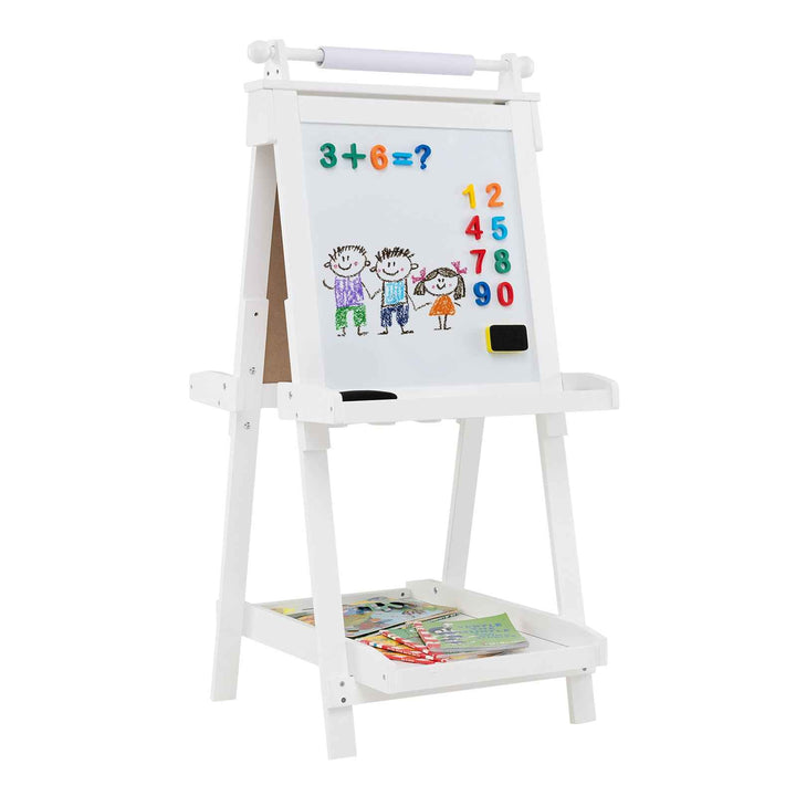 3-in-1 Double-sided Foldable Art Easel for Kids with Multiple Creative Surfaces