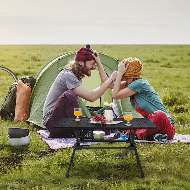 Heavy Duty Aluminum Camping Table Folding Outdoor Picnic Table