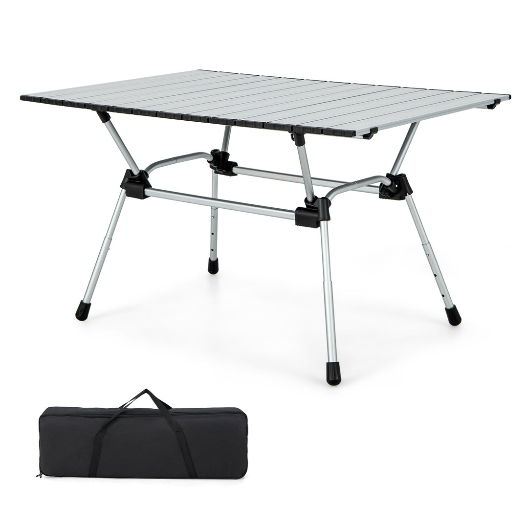 Heavy Duty Aluminum Camping Table Folding Outdoor Picnic Table