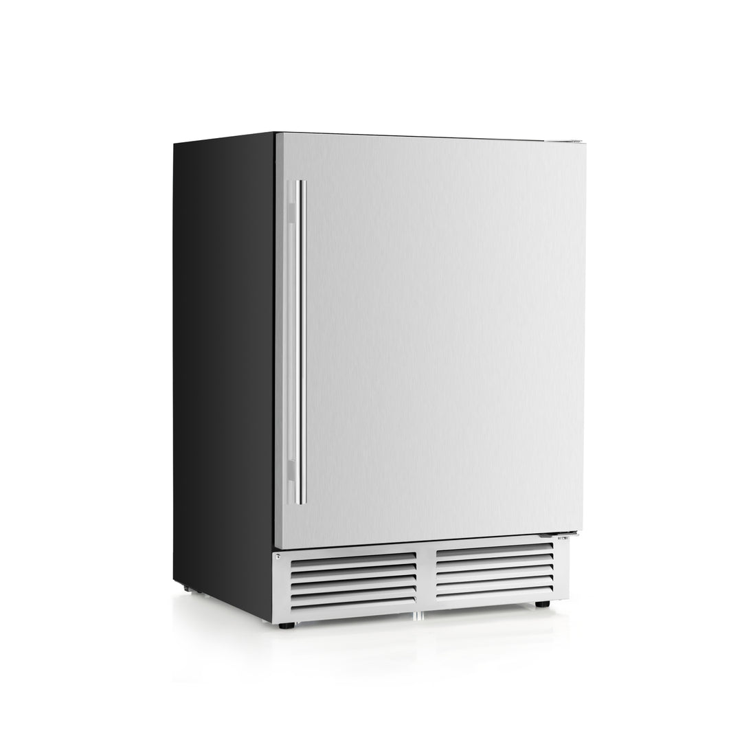 Freestanding Beverage Refrigerator 190 Cans Built-in Cooler-Silver
