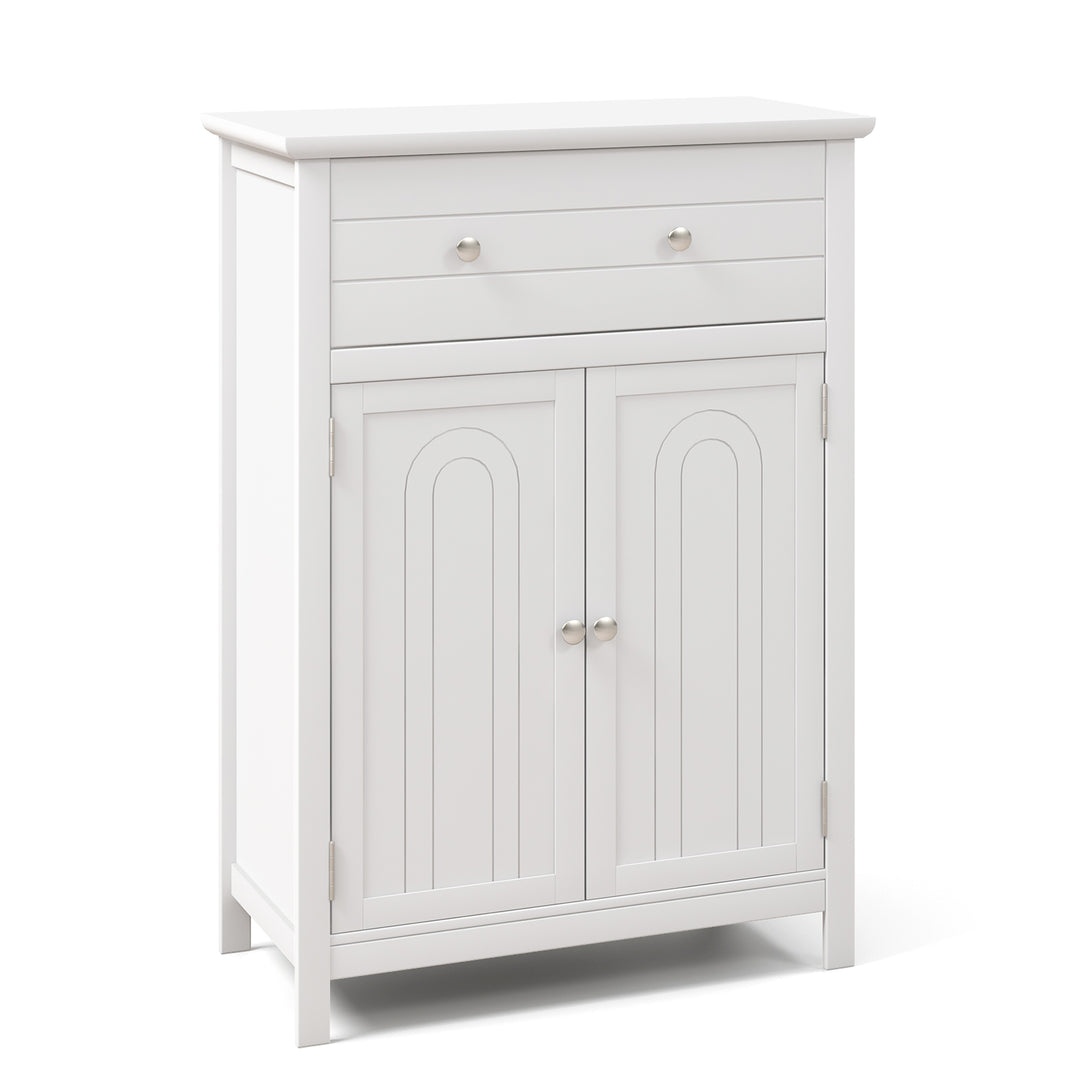Storage Cabinet with Large Drawer and  Adjustable Shelf - TidySpaces
