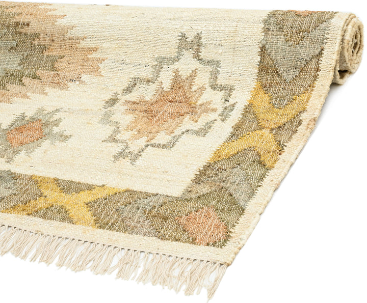 Tropical Sunshine Jute Kilim