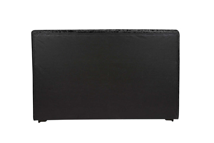 Grande Upholstered Bed with Diamond Buttoned Headboard in Crushed Velvet