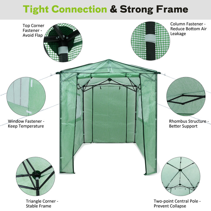Height Adjustable Portable Grow House with PE Cover