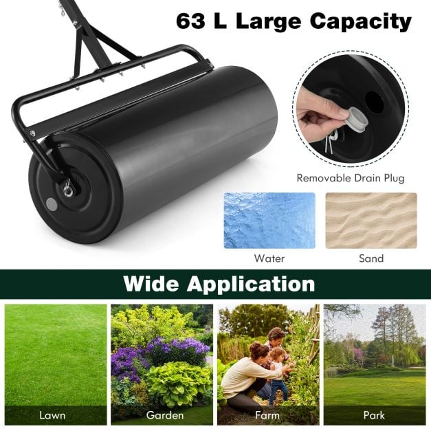 63L Garden Lawn Roller with Gripping Handle - TidySpaces