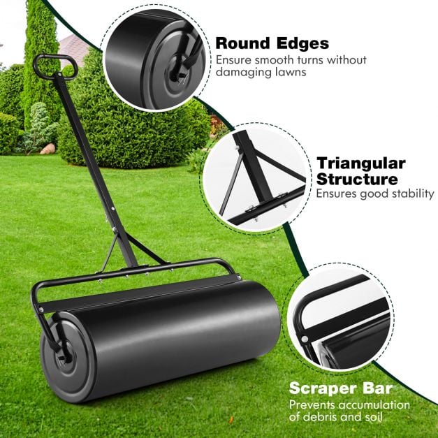 63L Garden Lawn Roller with Gripping Handle - TidySpaces