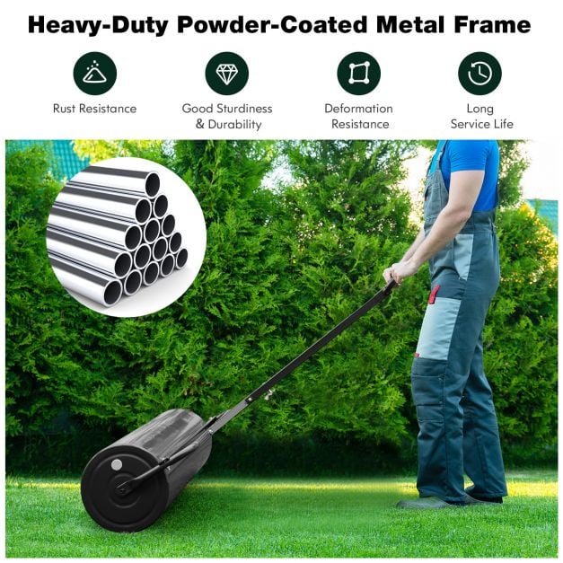 63L Garden Lawn Roller with Gripping Handle - TidySpaces