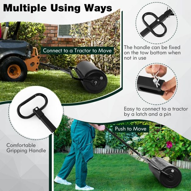 63L Garden Lawn Roller with Gripping Handle - TidySpaces