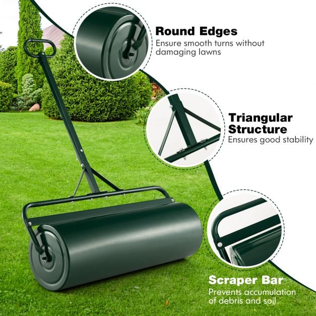 63L Garden Lawn Roller with Gripping Handle - TidySpaces
