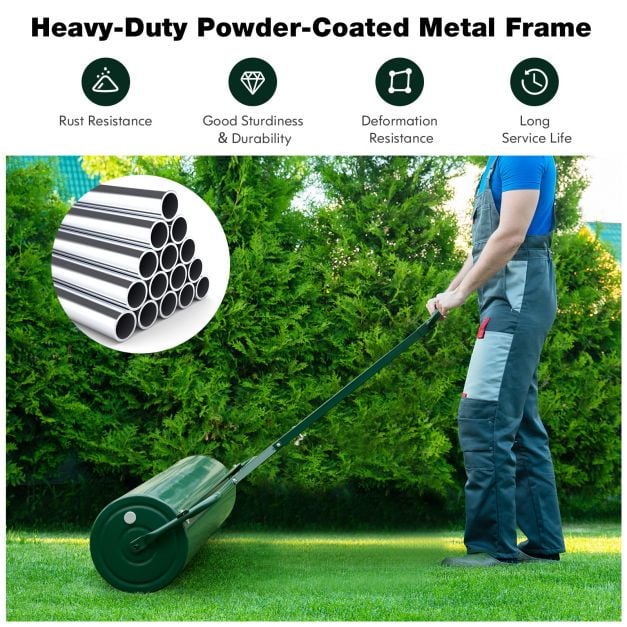 63L Garden Lawn Roller with Gripping Handle - TidySpaces