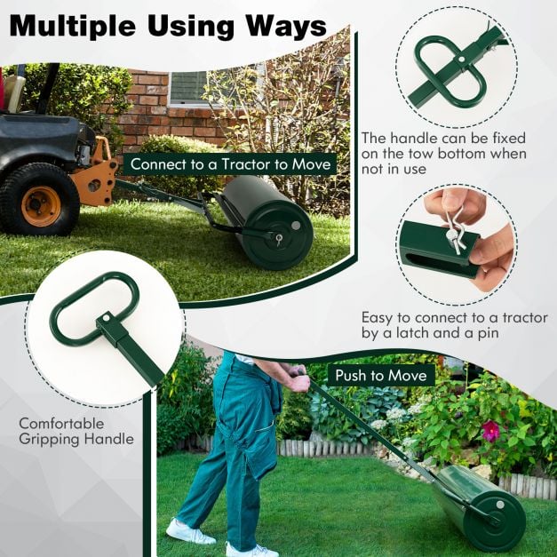 63L Garden Lawn Roller with Gripping Handle - TidySpaces