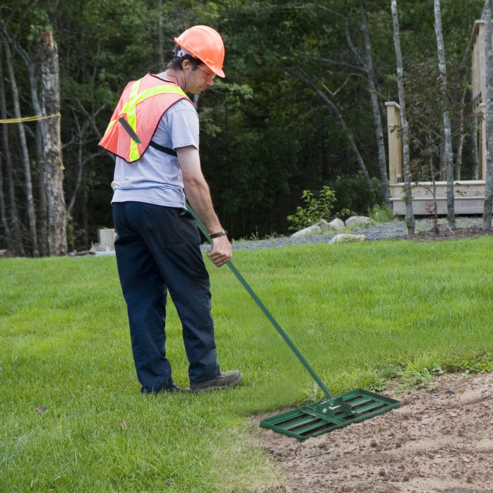 75/91/106 x 25cm Lawn Leveling Rak with Ergonomic Handle-91 x 25 cm