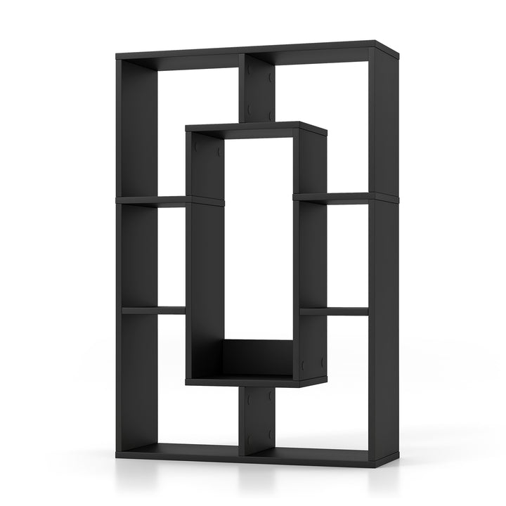 7 Cube Geometric Bookshelf Open Bookcase with Anti Toppling Device - TidySpaces