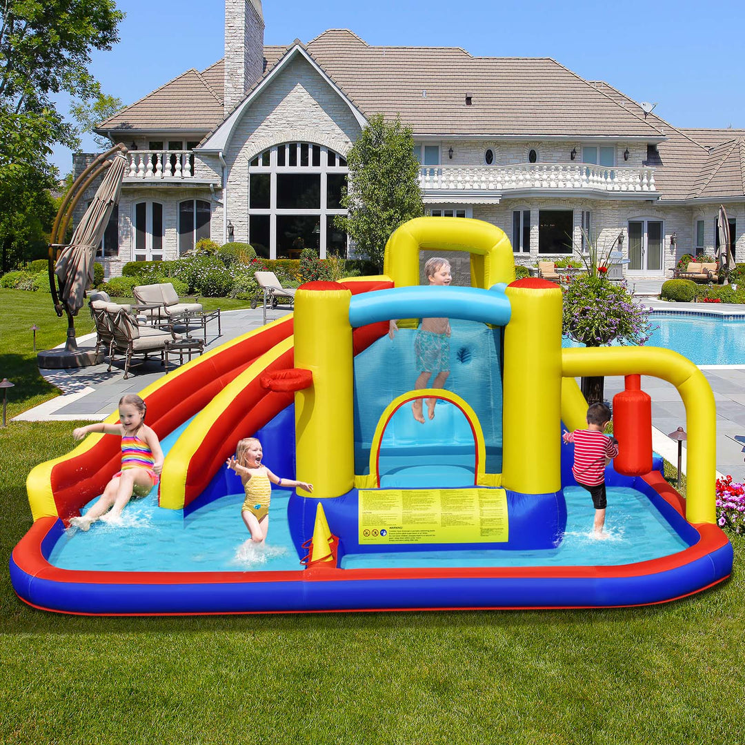 Giant Inflatable Kids Water Slide with 680W Blower