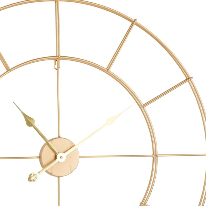 Hometime Gold Skeleton Wall Clock 80cm