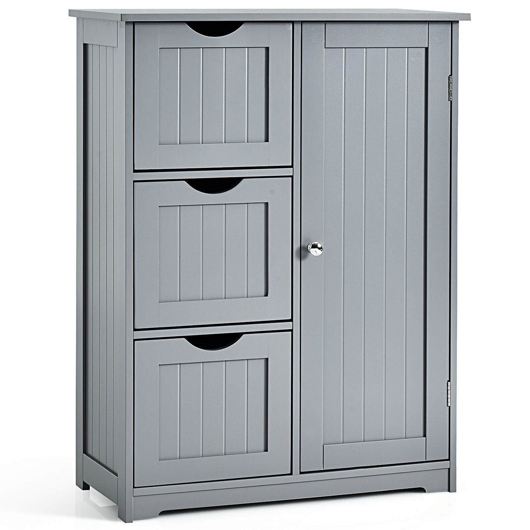 1-Door Freestanding Bathroom Cabinet with 3 Drawers