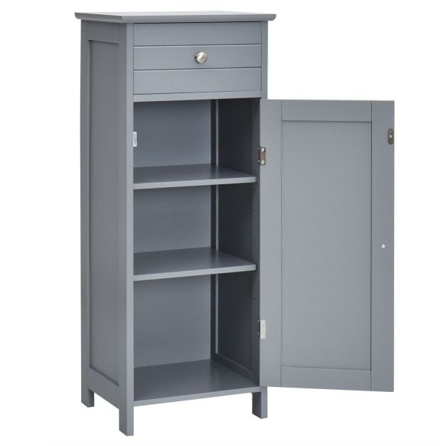 1-Door Freestanding Bathroom Storage Cabinet with Drawer