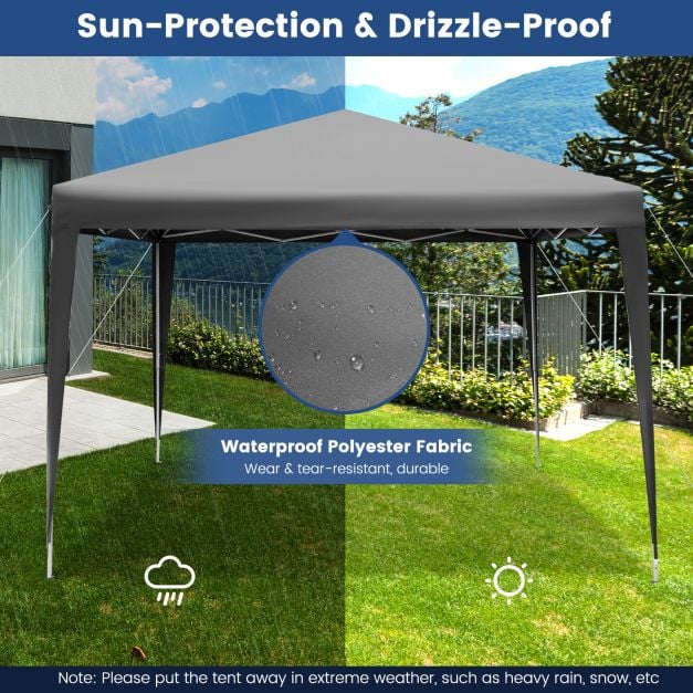 295 x 295 CM Outdoor Portable Instant Pop up Canopy with Carrying