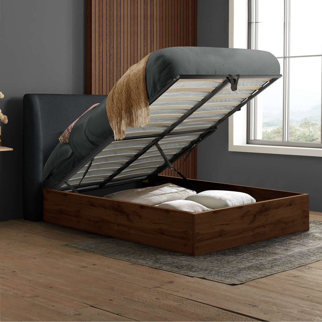 Halfden Ottoman Bed Frame with Storage and Lift-Up Mechanism