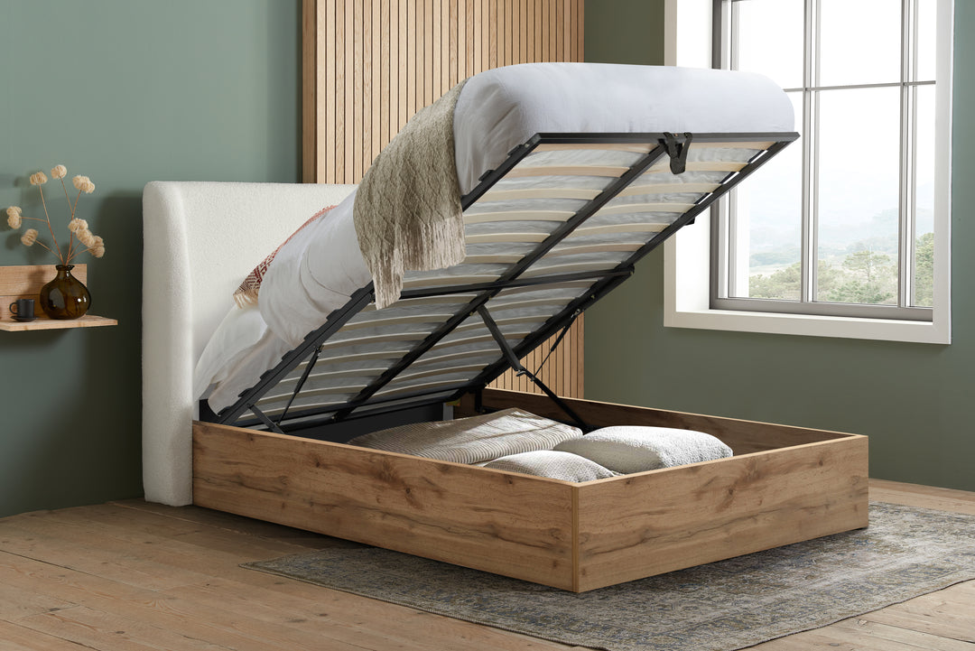 Halfden Ottoman Bed Frame with Storage and Lift-Up Mechanism