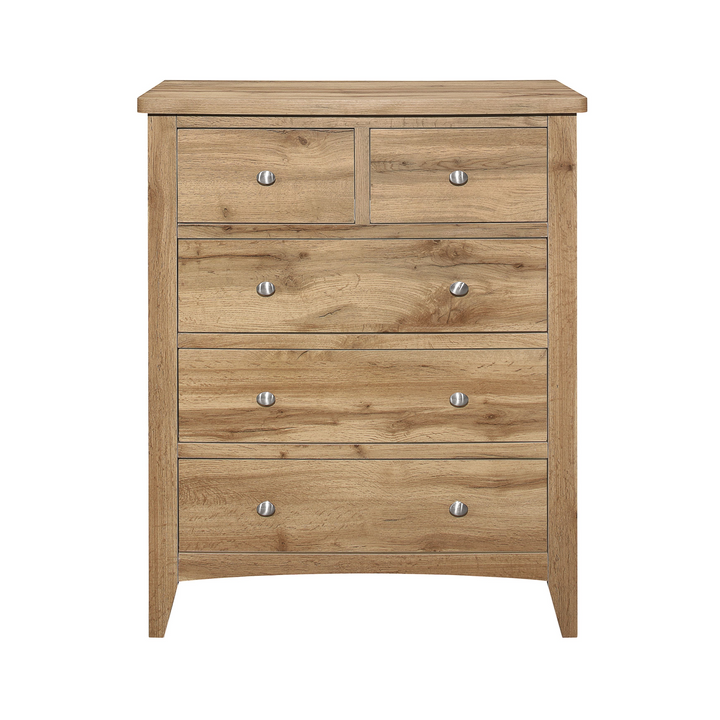 Hampstead 3+2 Chest Rustic Wood Storage for Stylish Homes