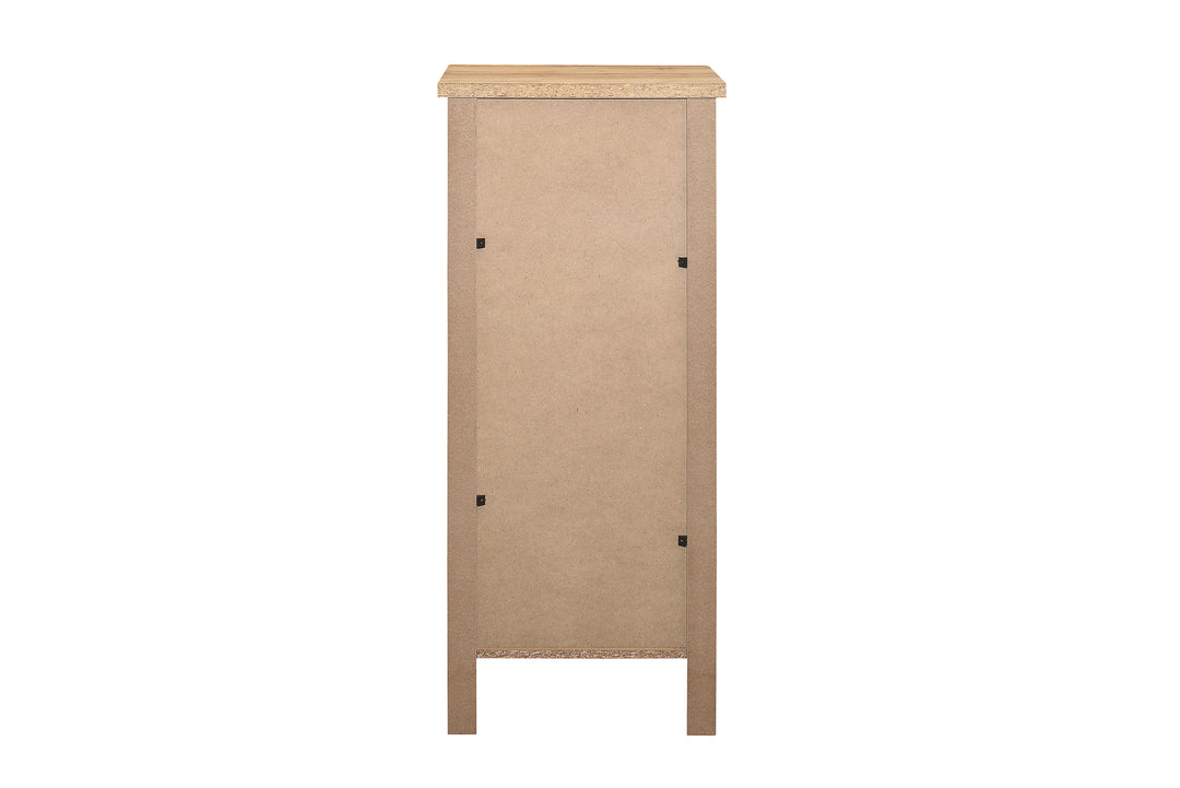 Hampstead 5 Drawer Tall Chest Rustic Design for Home Storage