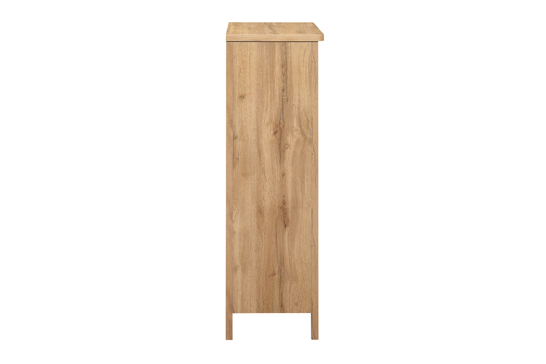 Hampstead 5 Drawer Tall Chest Rustic Design for Home Storage
