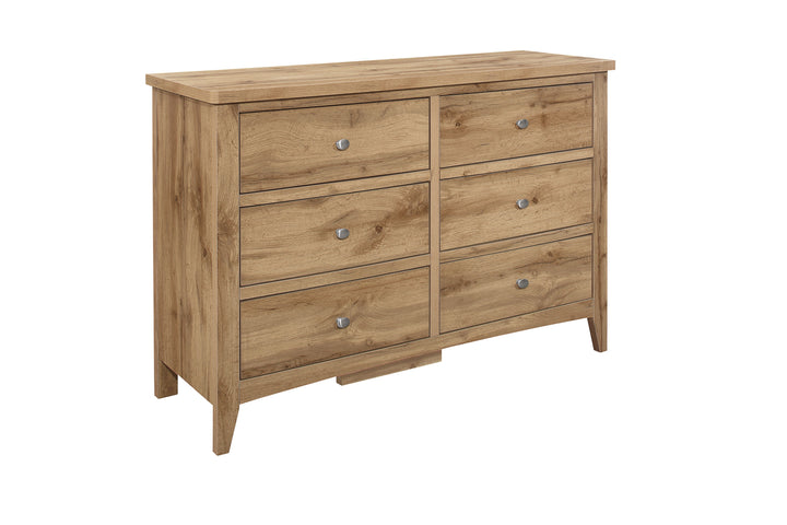 Hampstead 6 Drawer Chest Rustic Design for Stylish Storage