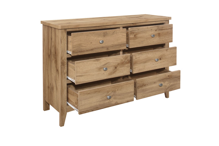 Hampstead 6 Drawer Chest Rustic Design for Stylish Storage
