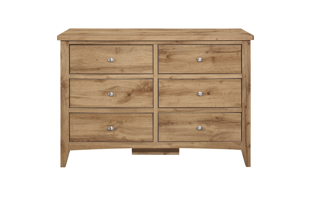 Hampstead 6 Drawer Chest Rustic Design for Stylish Storage
