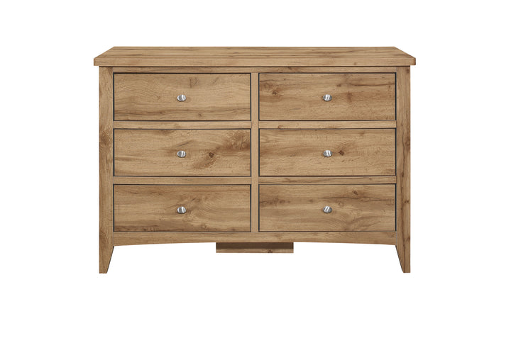 Hampstead 6 Drawer Chest Rustic Design for Stylish Storage
