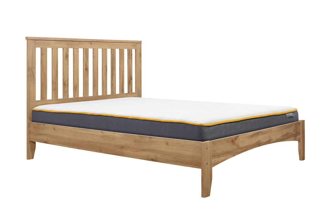 Hampstead Wooden Bed with Classic Design and Rustic Finish