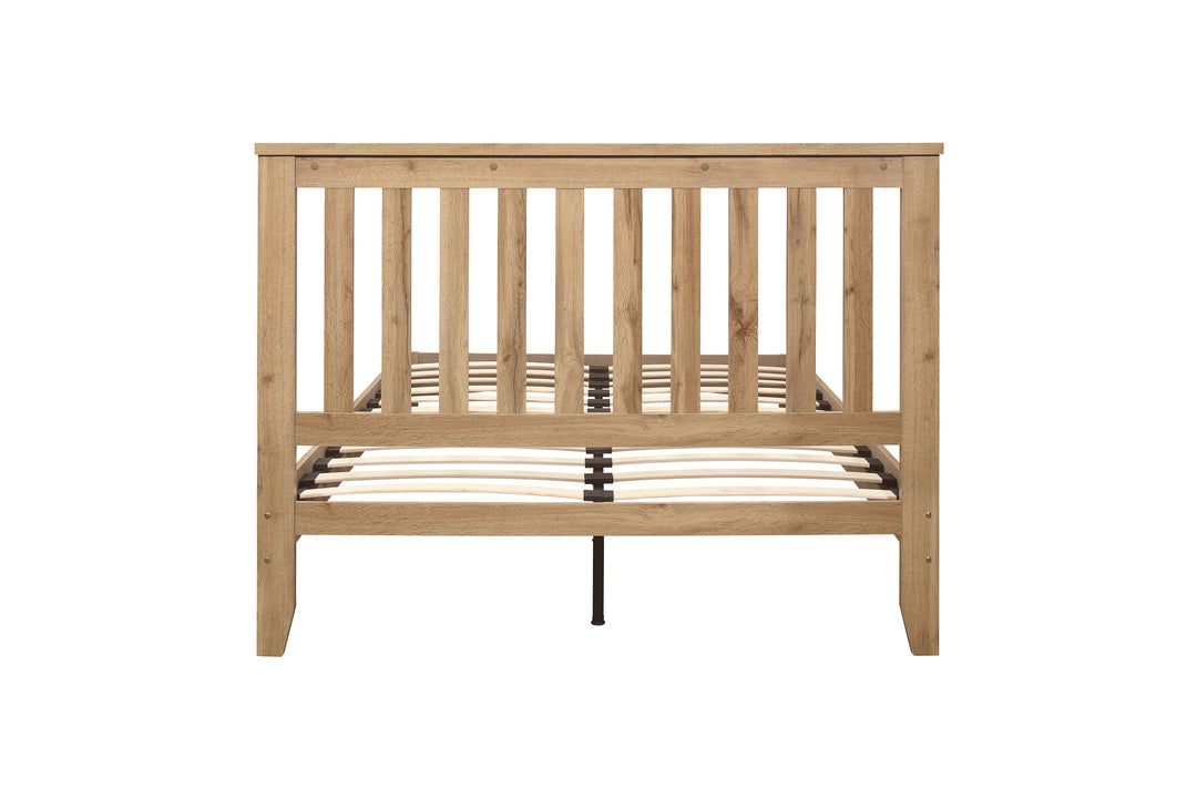 Hampstead Wooden Bed with Classic Design and Rustic Finish