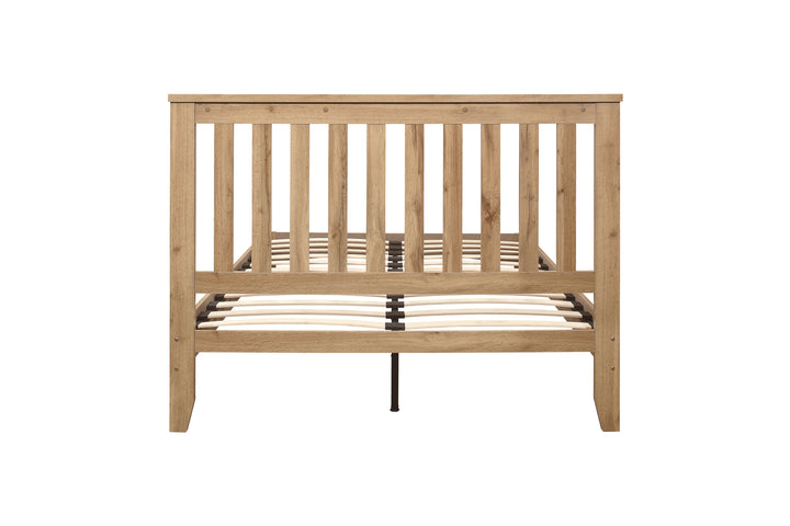 Hampstead Wooden Bed with Classic Design and Rustic Finish