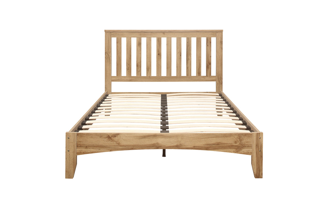 Hampstead Wooden Bed with Classic Design and Rustic Finish