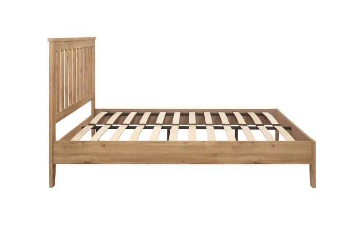 Hampstead Wooden Bed with Classic Design and Rustic Finish