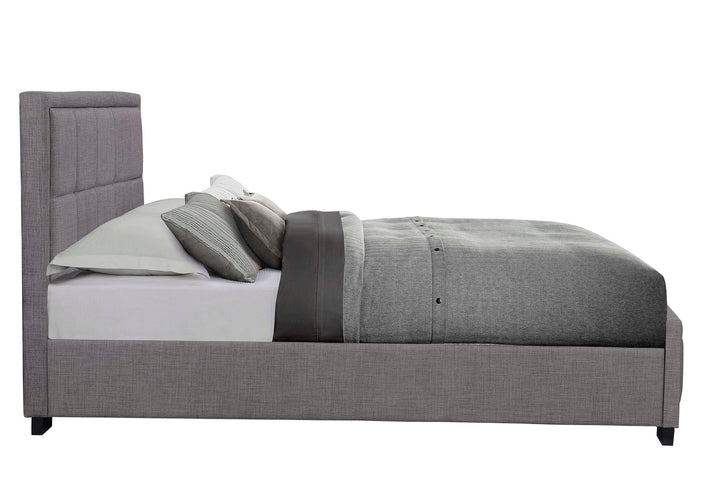 Hannover Fabric Bed Frame with Cushioned Headboard and Sprung Slatted Base