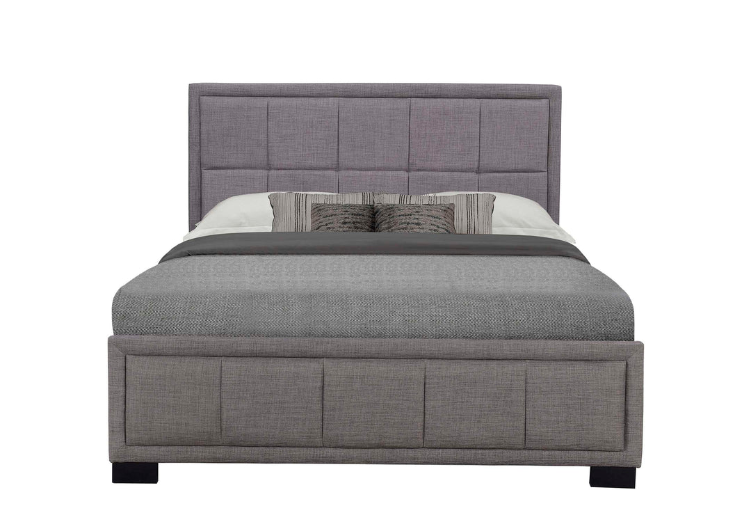Hannover Fabric Bed Frame with Cushioned Headboard and Sprung Slatted Base