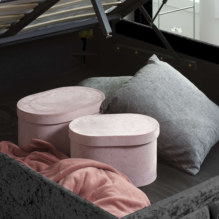 Hannover Ottoman Bed with Sprung Slatted Base for Compact Storage Solutions