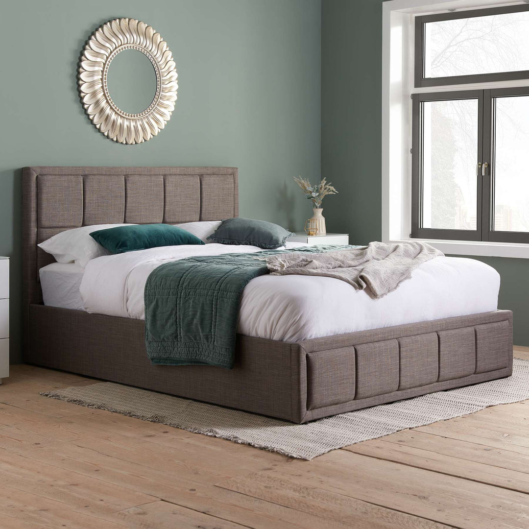 Hannover Ottoman Bed with Sprung Slatted Base for Compact Storage Solutions
