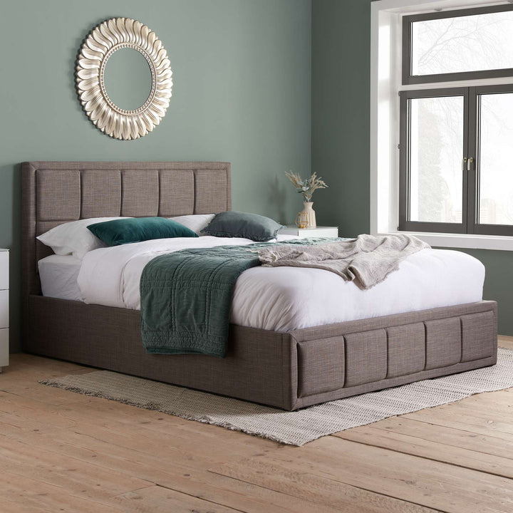 Hannover Ottoman Bed with Sprung Slatted Base for Compact Storage Solutions