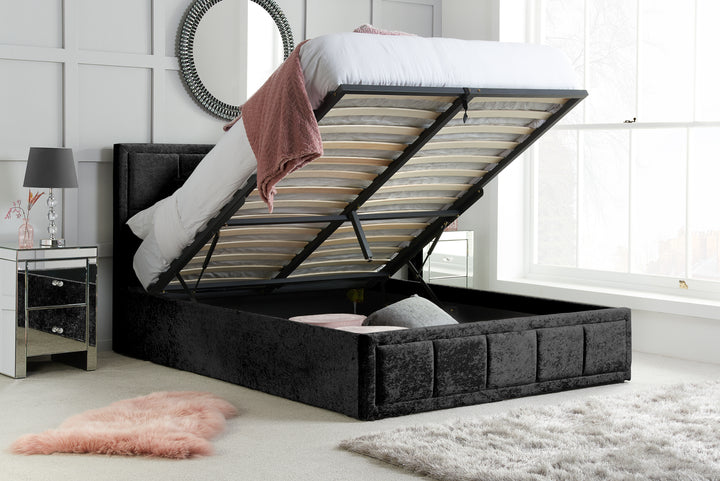 Hannover Ottoman Bed with Sprung Slatted Base for Compact Storage Solutions