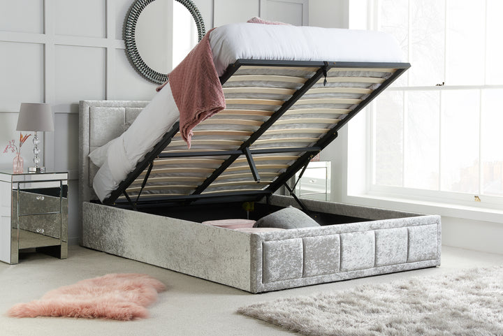 Hannover Ottoman Bed with Sprung Slatted Base for Compact Storage Solutions