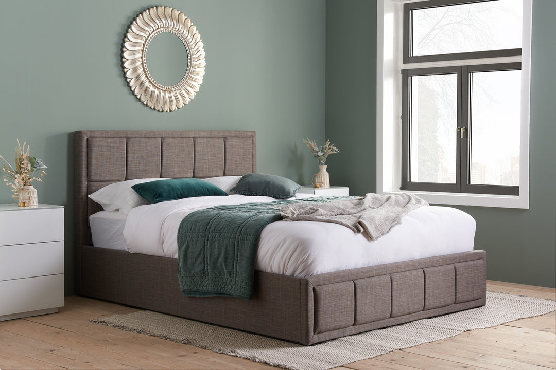 Hannover Ottoman Bed with Sprung Slatted Base for Compact Storage Solutions