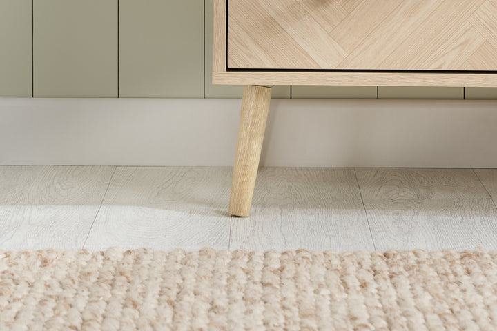 Herringford 4 Drawer Chest Oak Effect Storage for Stylish Bedrooms