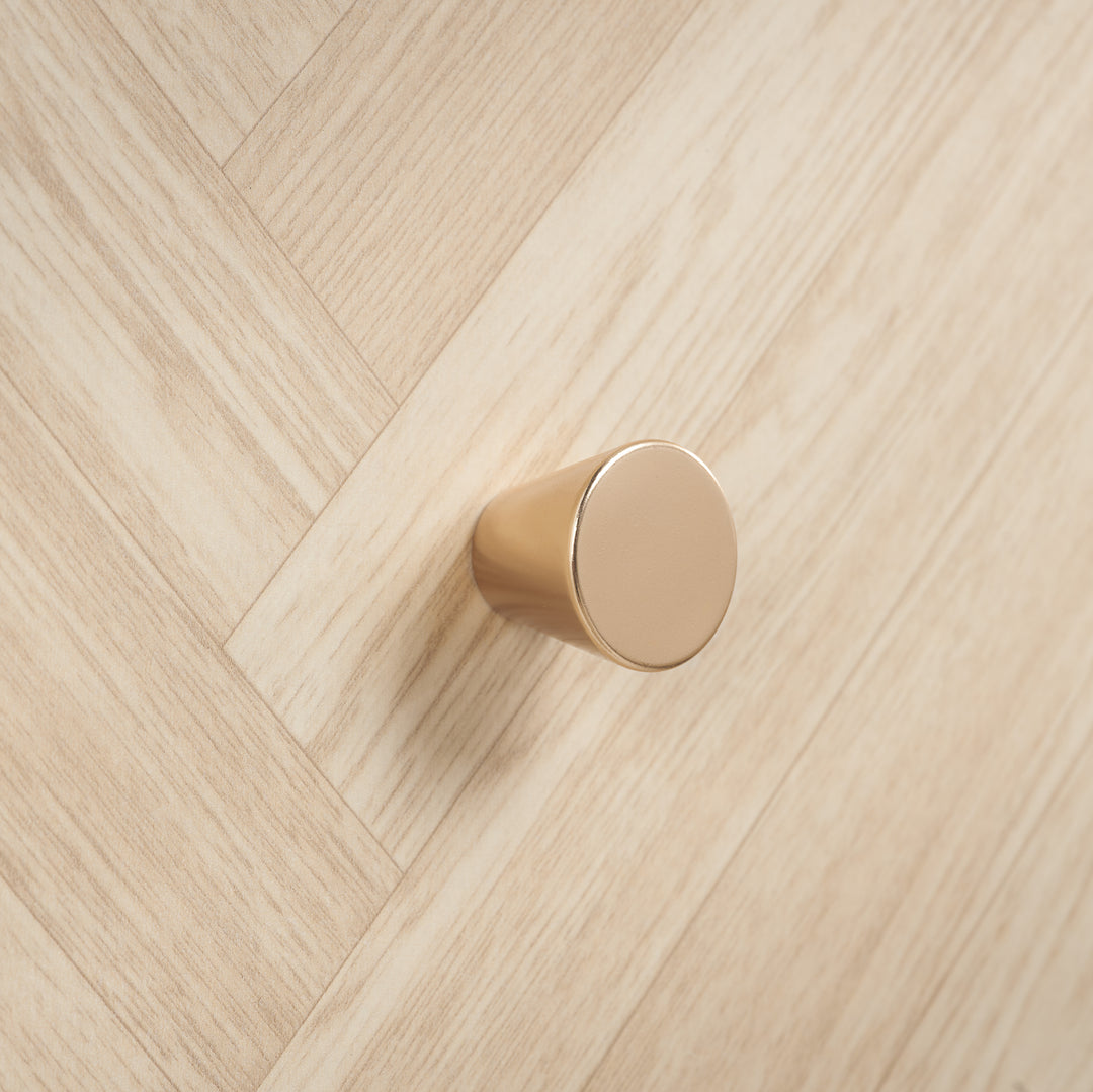 Herringford 6 Drawer Chest Oak Finish Stylish Bedroom Storage