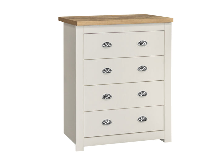 Highgate 4 Drawer Chest Stylish Farmhouse Storage for Home